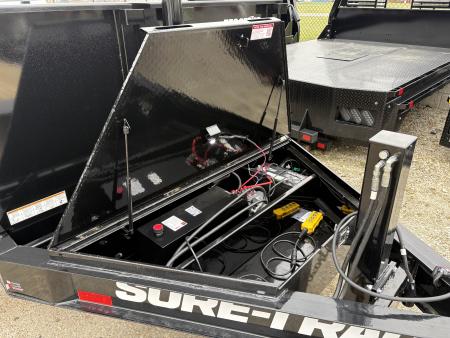 New 2026 Sure-Trac 7 x 16 Pro Series Telescopic Dump 17.6K W/HYDRAULIC JACK Dump Trailer