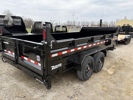 New 2026 Sure-Trac 7 x 16 Pro Series Telescopic Dump 17.6K W/HYDRAULIC JACK Dump Trailer