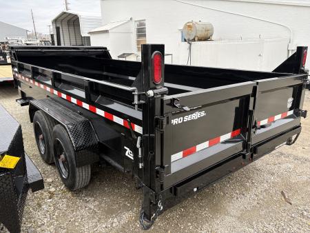 New 2026 Sure-Trac 7 x 16 Pro Series Telescopic Dump 17.6K W/HYDRAULIC JACK Dump Trailer