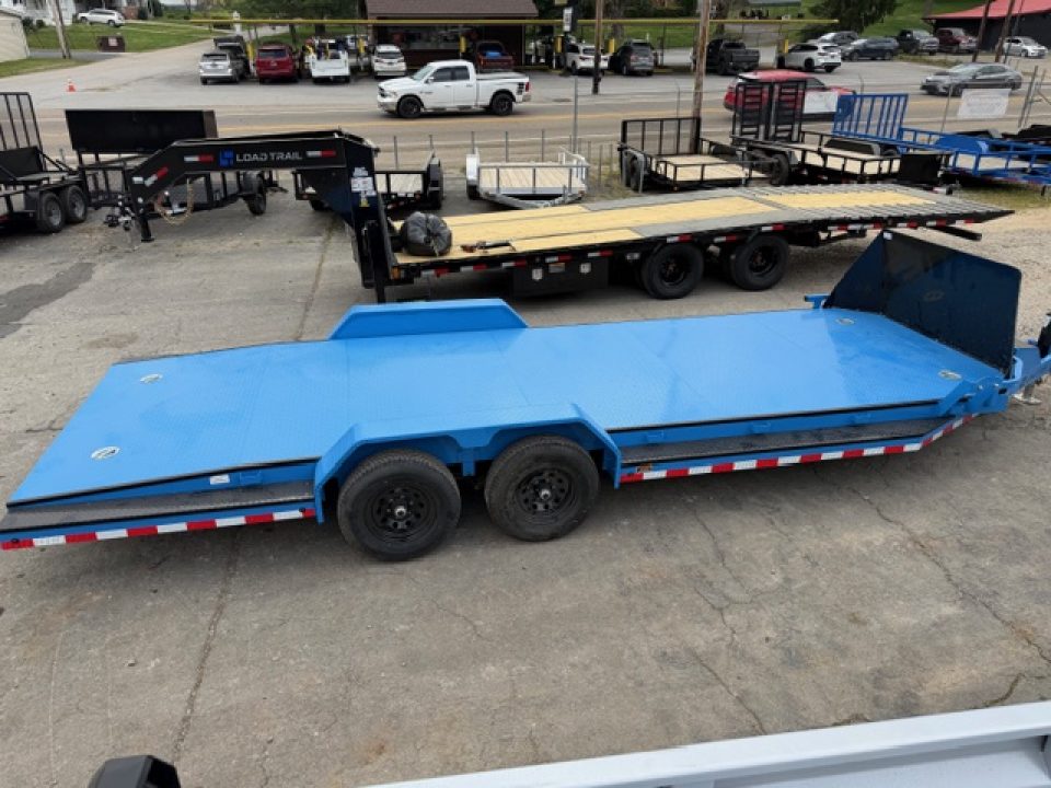New Load Trail Sport Hauler 83x22 10K- Sky Blue Black-Out PK