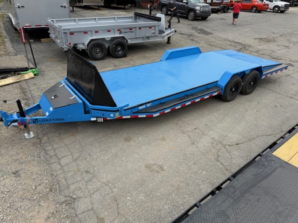 New Load Trail Sport Hauler 83x22 10K- Sky Blue Black-Out PK