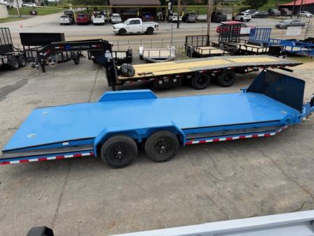 New Load Trail Sport Hauler 83x22 10K- Sky Blue Black-Out PK