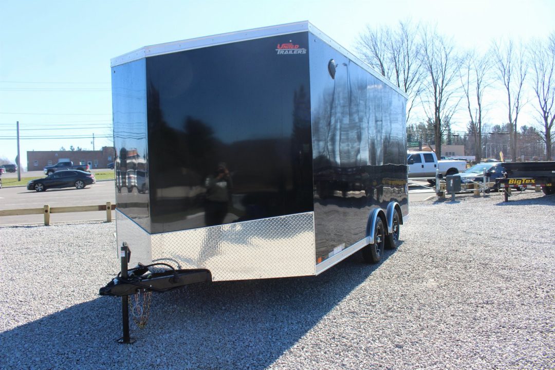 New 2026 United UJ 8.5' x 16' Enclosed Cargo Trailer - 7000# GVW - RAMP DOOR - 7' INTERIOR HEIGHT