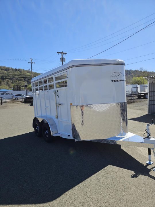 New SALE! STOCK TRAILER 2026 Thuro-Bilt Wrangler 2 HORSE LIVESTOCK TRAILER