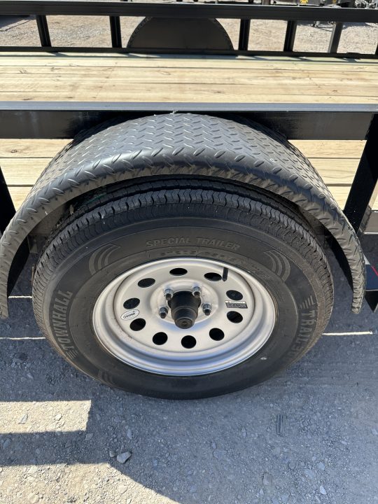 New 2025 Road Boss 83"x14' Single Axle with 4' Spring Assisted Gate Utility Trailer