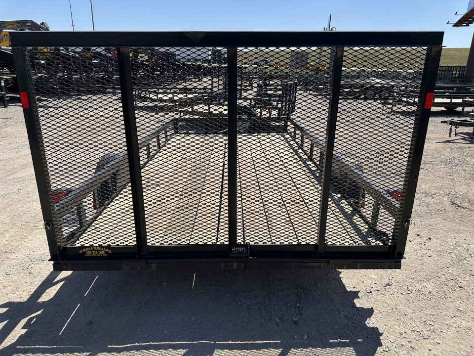 New 2025 Road Boss 83"x14' Single Axle with 4' Spring Assisted Gate Utility Trailer