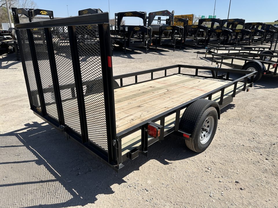 New 2025 Road Boss 83"x14' Single Axle with 4' Spring Assisted Gate Utility Trailer