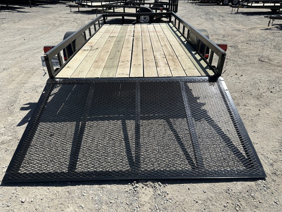 New 2025 Road Boss 83"x14' Single Axle with 4' Spring Assisted Gate Utility Trailer