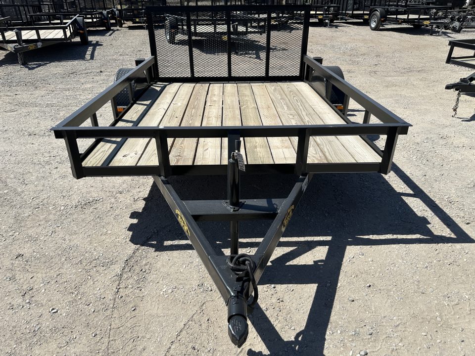 New 2025 Road Boss 83"x10' Single Axle with 3' Gate & Dove tail Utility Trailer