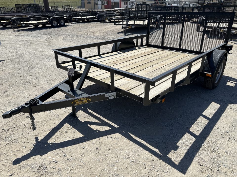 New 2025 Road Boss 83"x10' Single Axle with 3' Gate & Dove tail Utility Trailer