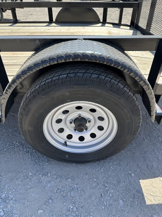 New 2025 Road Boss 83"x10' Single Axle with 3' Gate & Dove tail Utility Trailer