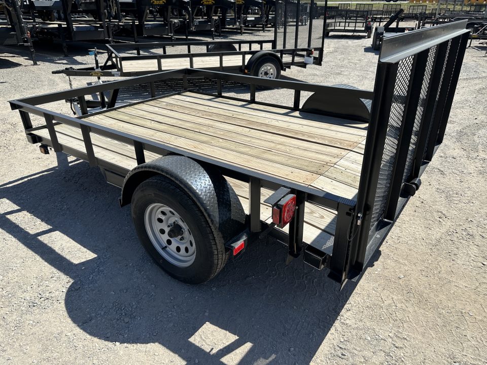 New 2025 Road Boss 83"x10' Single Axle with 3' Gate & Dove tail Utility Trailer