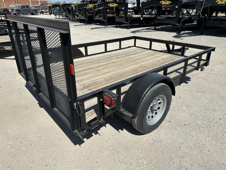 New 2025 Road Boss 83"x10' Single Axle with 3' Gate & Dove tail Utility Trailer