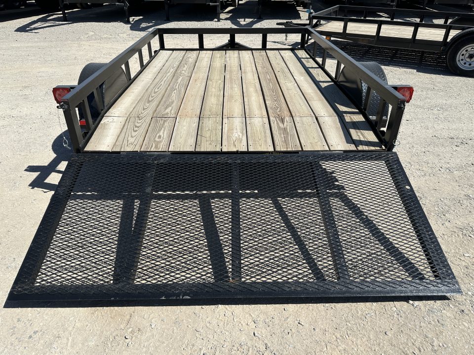 New 2025 Road Boss 83"x10' Single Axle with 3' Gate & Dove tail Utility Trailer