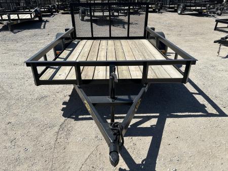 New 2025 Road Boss 83"x10' Single Axle with 3' Gate & Dove tail Utility Trailer