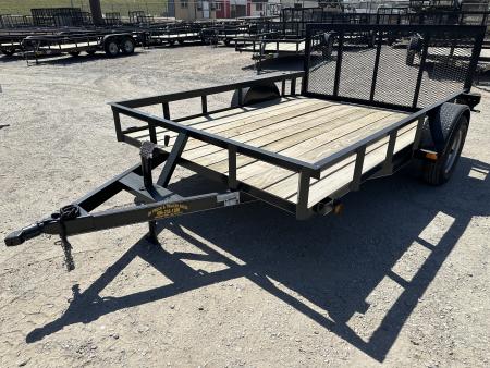 New 2025 Road Boss 83 x10' Single Axle with 3' Gate & Dove tail Utility Trailer