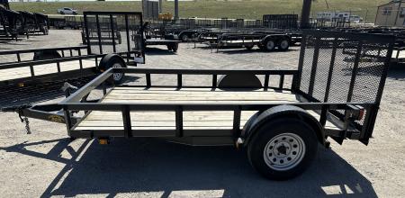 New 2025 Road Boss 83"x10' Single Axle with 3' Gate & Dove tail Utility Trailer