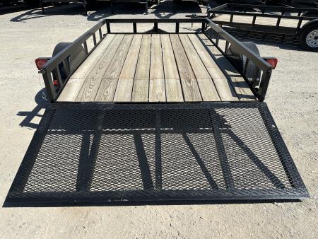 New 2025 Road Boss 83"x10' Single Axle with 3' Gate & Dove tail Utility Trailer