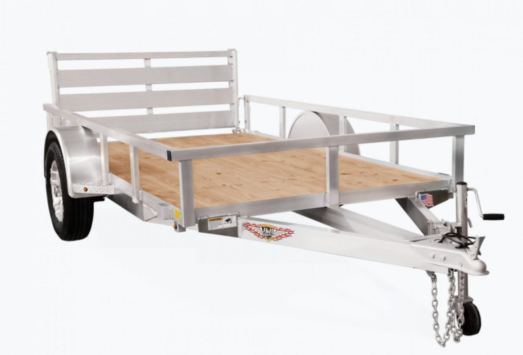 New 2026 H&H Trailers 76x12 Aluminum Rail Side Utility Trailer 3K Idler Utility Trailer