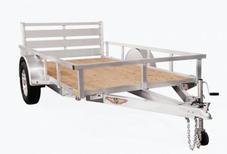 New 2026 H&H Trailers 76x12 Aluminum Rail Side Utility Trailer 3K Idler Utility Trailer