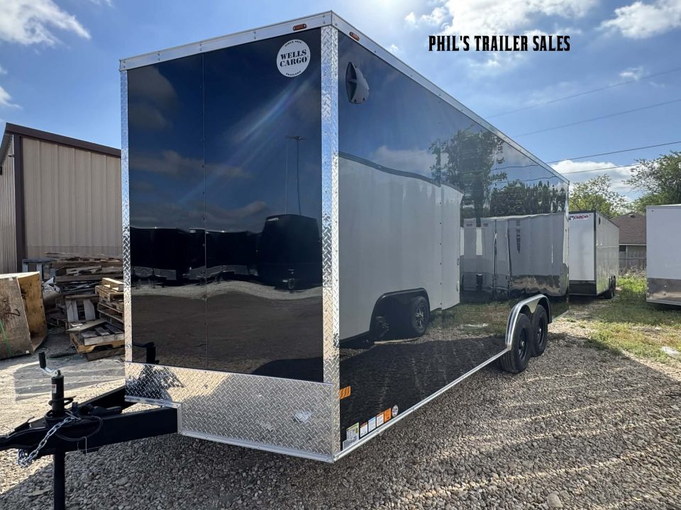 New WELLS CARGO 8.5 X 20 Cargo / Enclosed Trailer FAST TRACK D SERIES UPGRADED 5200LB DEXTER AXLES UPGRADED 7' INTERIOR