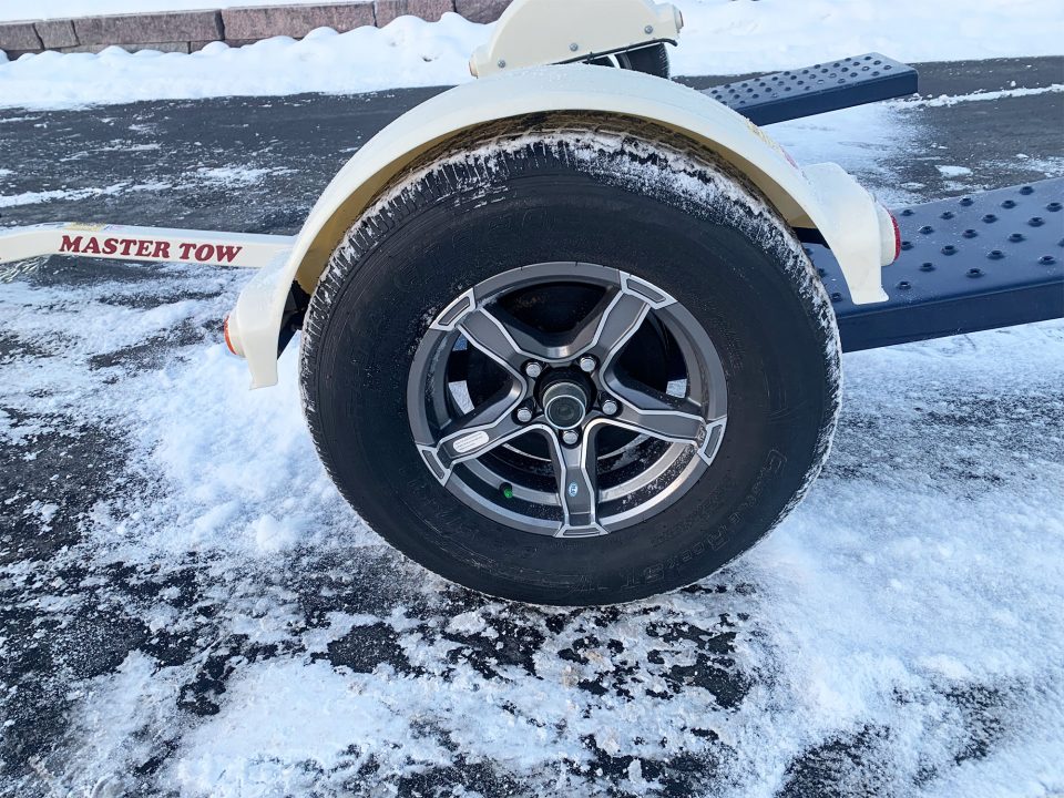 New Master Tow 83" Wide Tilt Bed Tow Dolly - Surge Brakes - Wheel Straps and Ratcheting Buckles Included!