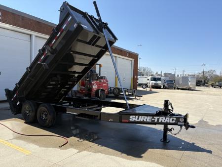 New 2026 Sure-Trac 7 x 14 Pro Series Telescopic 15.4K Dump Trailer