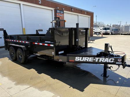 New 2026 Sure-Trac 7 x 14 Pro Series Telescopic 15.4K Dump Trailer