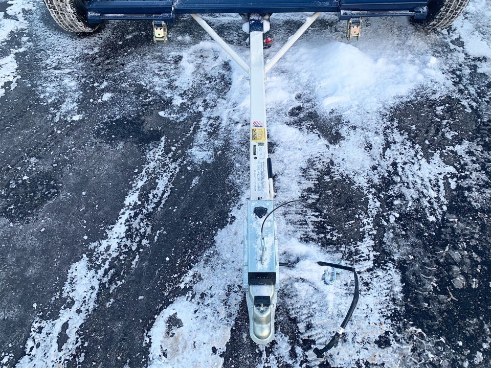 New Master Tow 83" Wide Tilt Bed Tow Dolly - Surge Brakes - Wheel Straps and Ratcheting Buckles Included!