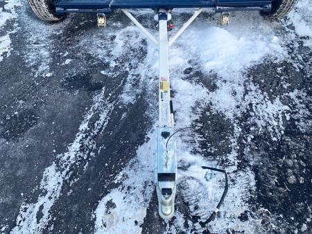 New Master Tow 83" Wide Tilt Bed Tow Dolly - Surge Brakes - Wheel Straps and Ratcheting Buckles Included!
