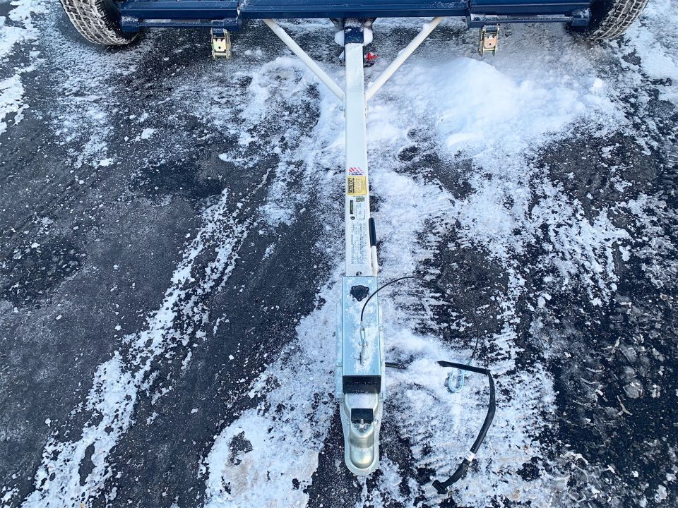 New Master Tow 83" Wide Tilt Bed Tow Dolly - Surge Brakes - Wheel Straps and Ratcheting Buckles Included!