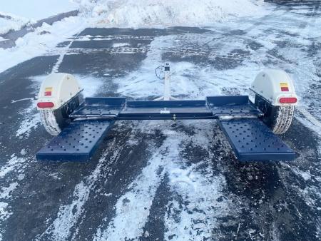 New Master Tow 83" Wide Tilt Bed Tow Dolly - Surge Brakes - Wheel Straps and Ratcheting Buckles Included!