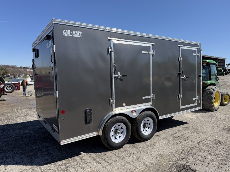 New NEW 2026 Car Mate 8.5 x 16 HD Custom Cargo Trailer w/ Ramp Door