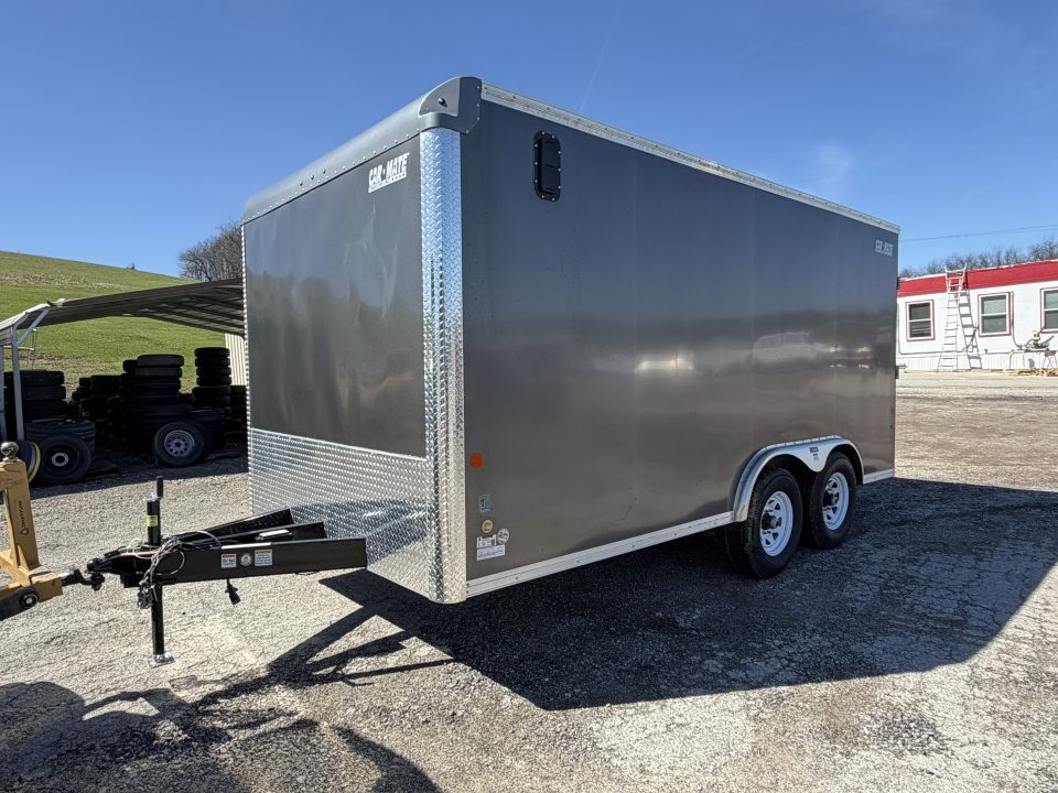 New NEW 2026 Car Mate 8.5 x 16 HD Custom Cargo Trailer w/ Ramp Door