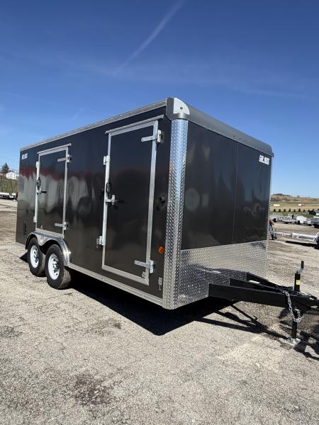 New NEW 2026 Car Mate 8.5 x 16 HD Custom Cargo Trailer w/ Ramp Door