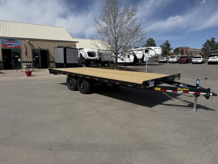 New 2026 Big Tex Trailers 14OE-20STA-S8BK Flatbed Trailer