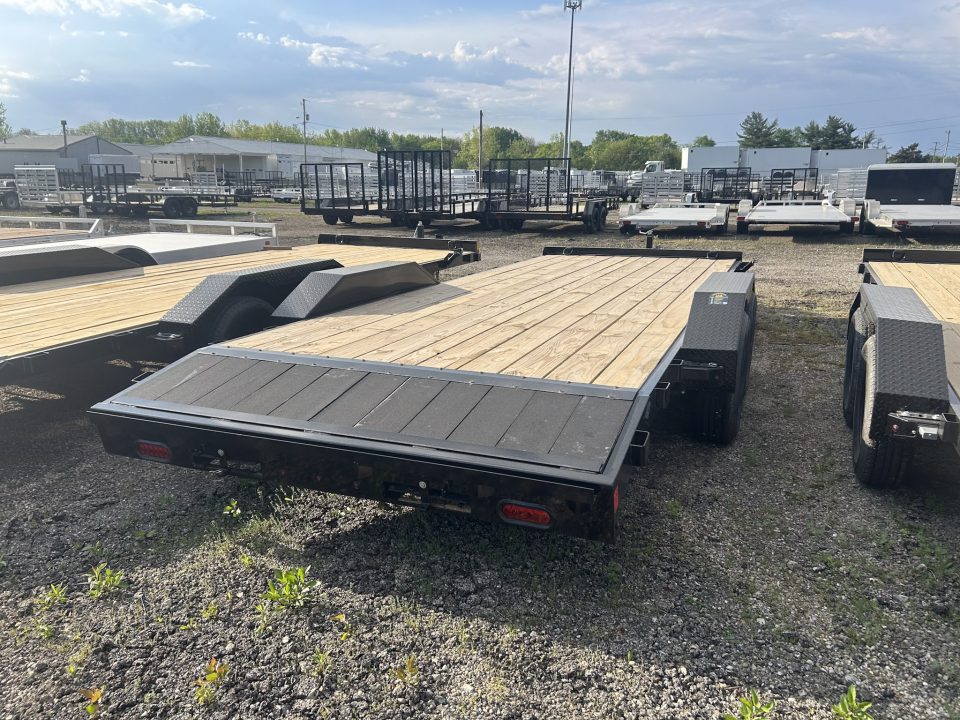 New 2026 Liberty 83 IN X 18 FT STEEL FRAME CAR HAULER 7K GVWR WOOD DECK