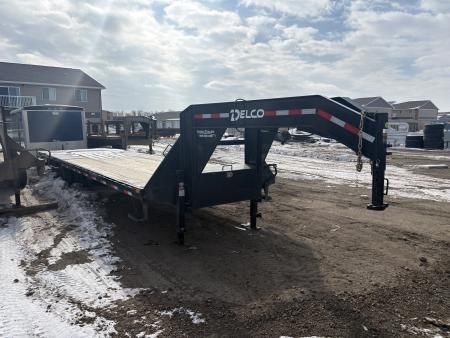 Used 2026 Delco Trailers 32' W/10K AXLES Flatbed Trailer