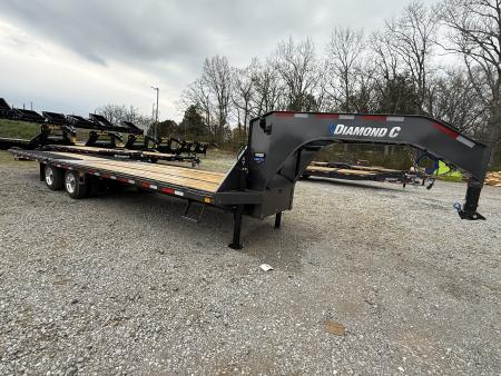 New 2026 Diamond C FMAX 212 30’ Flatbed Trailer, PACESETTER EDITION, HYD DOVETAIL, HYD JACKS, DISC BRAKES, HUTCH SUSPENSION, 17.5 ALUMINUM OUTER WHEELS