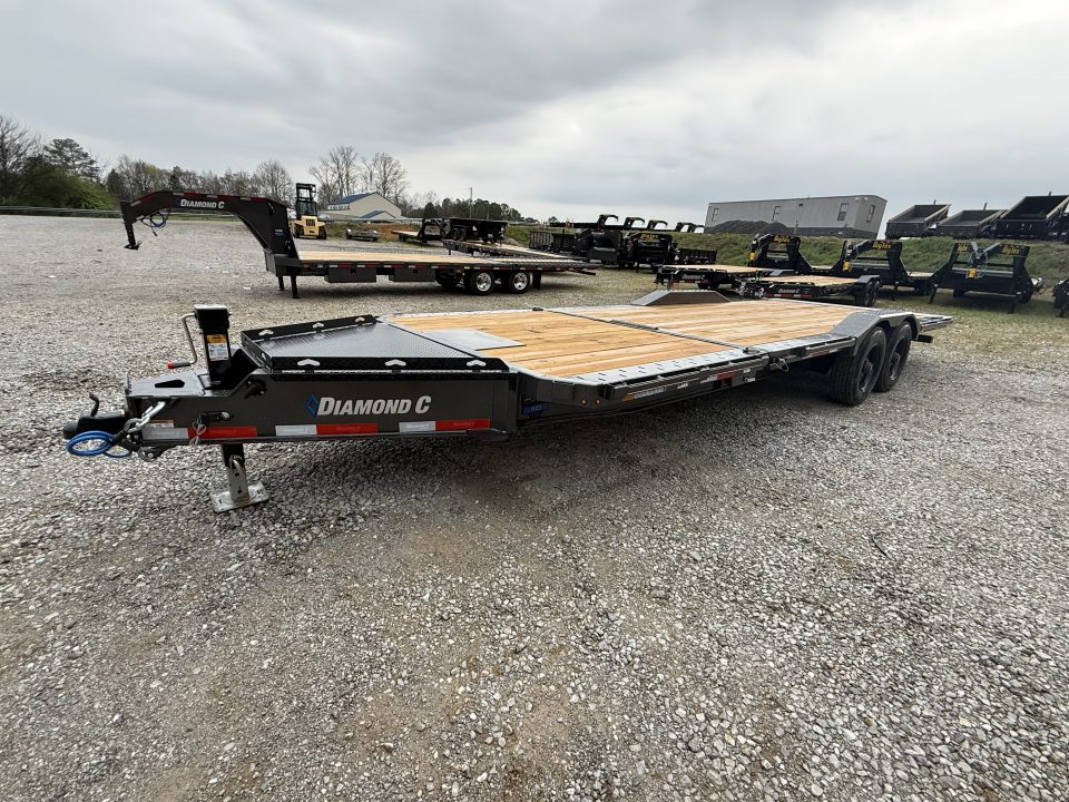 New 2026 Diamond C Trailers HXD 210 24’ Tilt Trailer, 23K GVWR, 2 SPD JACK, WINCH PLATE, BED ROLLER