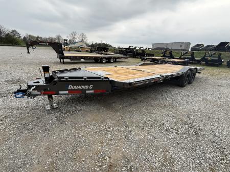 New 2026 Diamond C Trailers HXD 210 24’ Tilt Trailer, 23K GVWR, 2 SPD JACK, WINCH PLATE, BED ROLLER