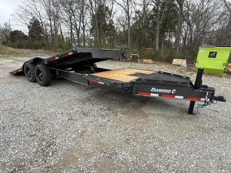 New 2026 Diamond C HXD 210 22’ Tilt Trailer, 23K GVWR,HYDRAULIC JACK, WINCH PLATE, BED ROLLER