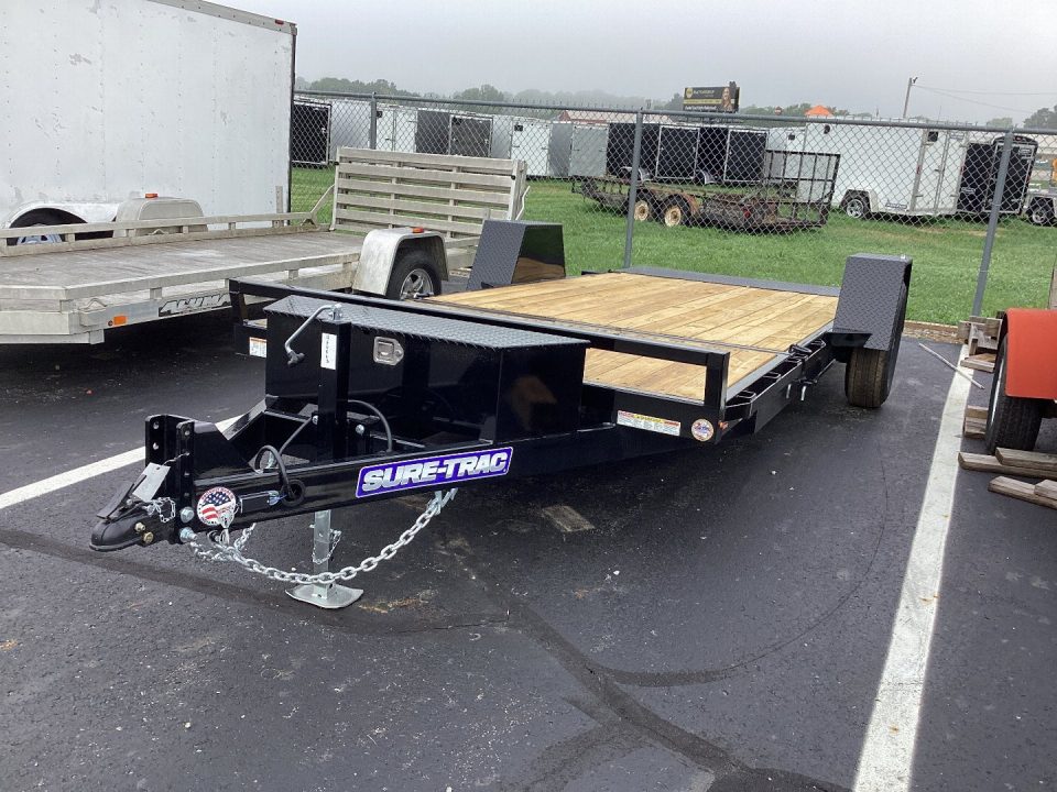 New 2026 Sure-Trac 78 x 12 +4 Equipment Trailer