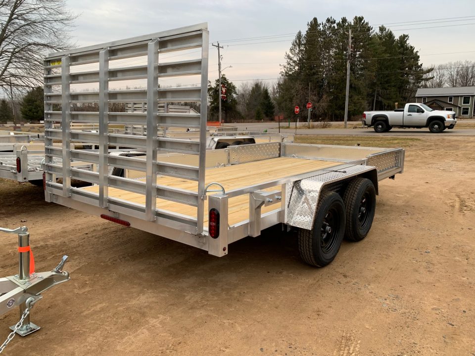 New 2026 Quality Aluminum 82" x 16' 7K ATV Simplicity Utility Trailer