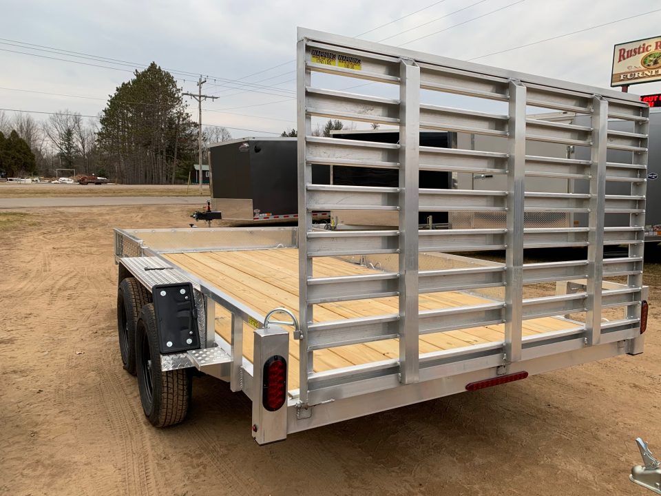 New 2026 Quality Aluminum 82" x 16' 7K ATV Simplicity Utility Trailer