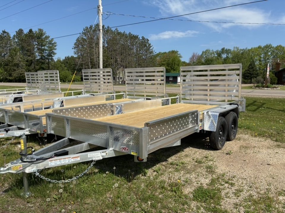 New 2027 Quality Aluminum 82" x 16' TA 7K Utility Trailer