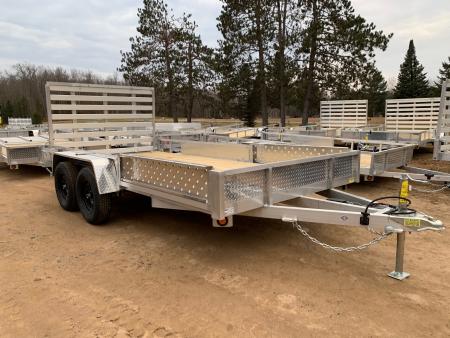 New 2026 Quality Aluminum 82  x 16' 7K ATV Simplicity Utility Trailer
