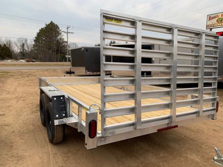 New 2026 Quality Aluminum 82" x 16' 7K ATV Simplicity Utility Trailer