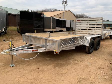 New 2026 Quality Aluminum 82" x 16' 7K ATV Simplicity Utility Trailer