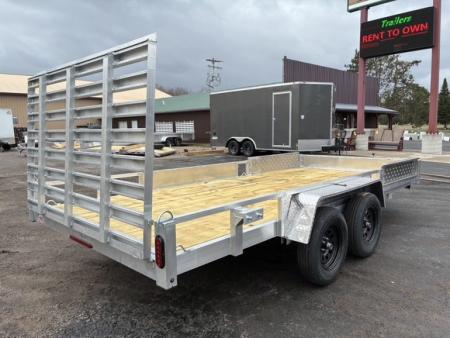New 2027 Quality Aluminum 82" x 16' TA 7K Utility Trailer